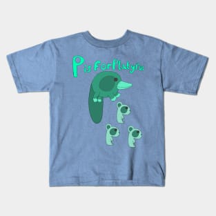 P is for Platypus Kids T-Shirt